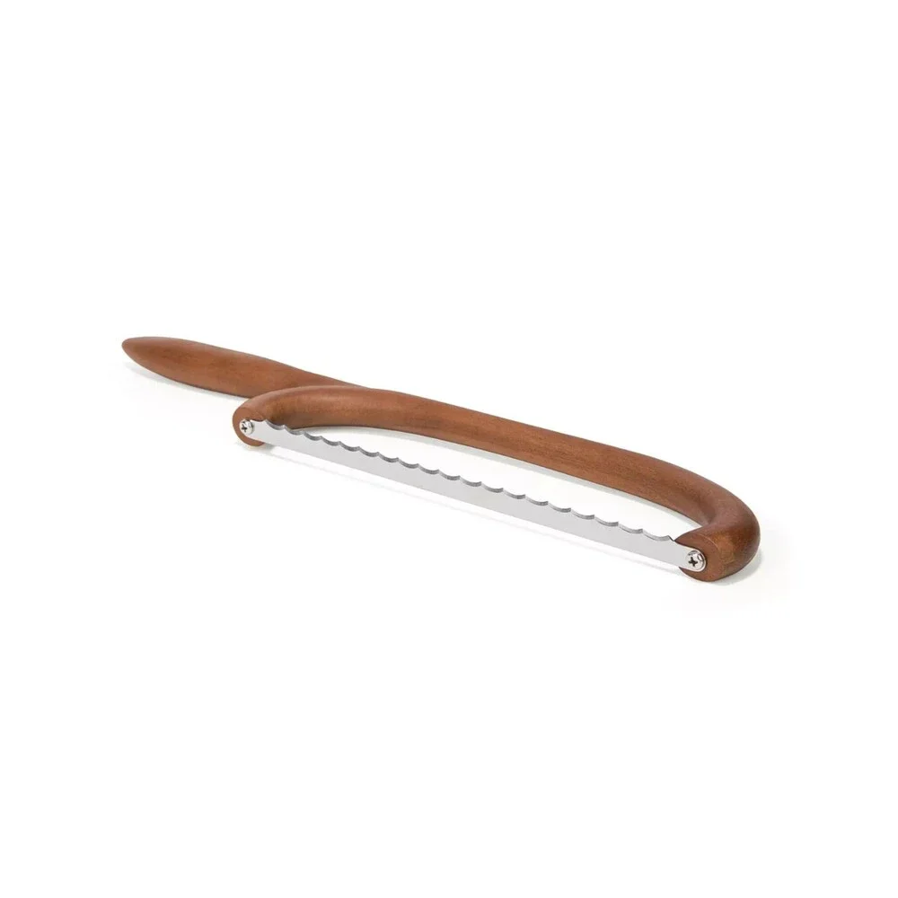 Nambé x Tom Papa Breaking Bread 17-Inch Serrated Bread Knife Open Box